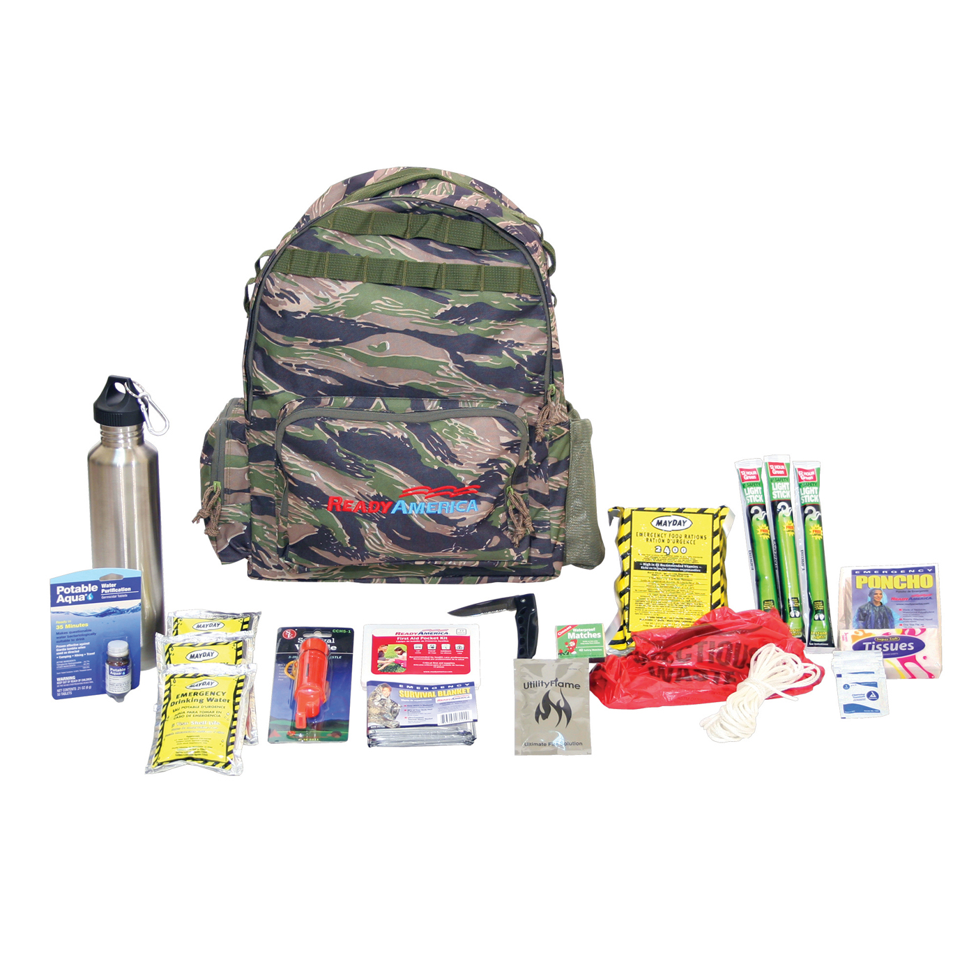 Camping Gear Must Haves 1 Person Emergency Survival Kit 150 in 1 Outdoor  Gifts