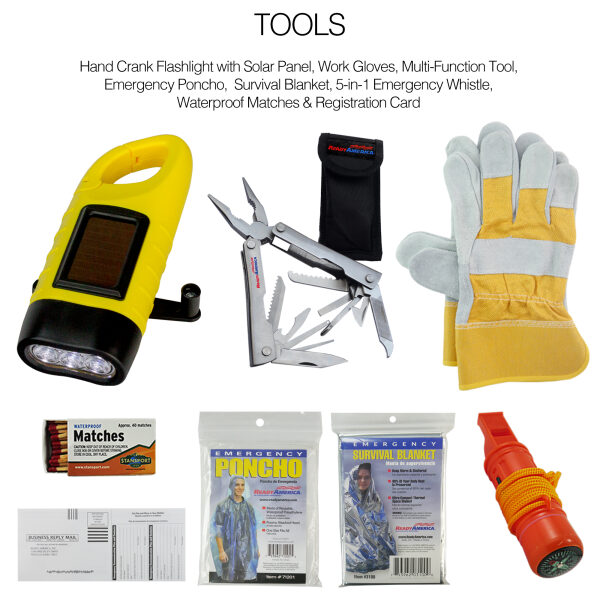 1 Person Deluxe Emergency Kit (3 Day Backpack) - Image 3