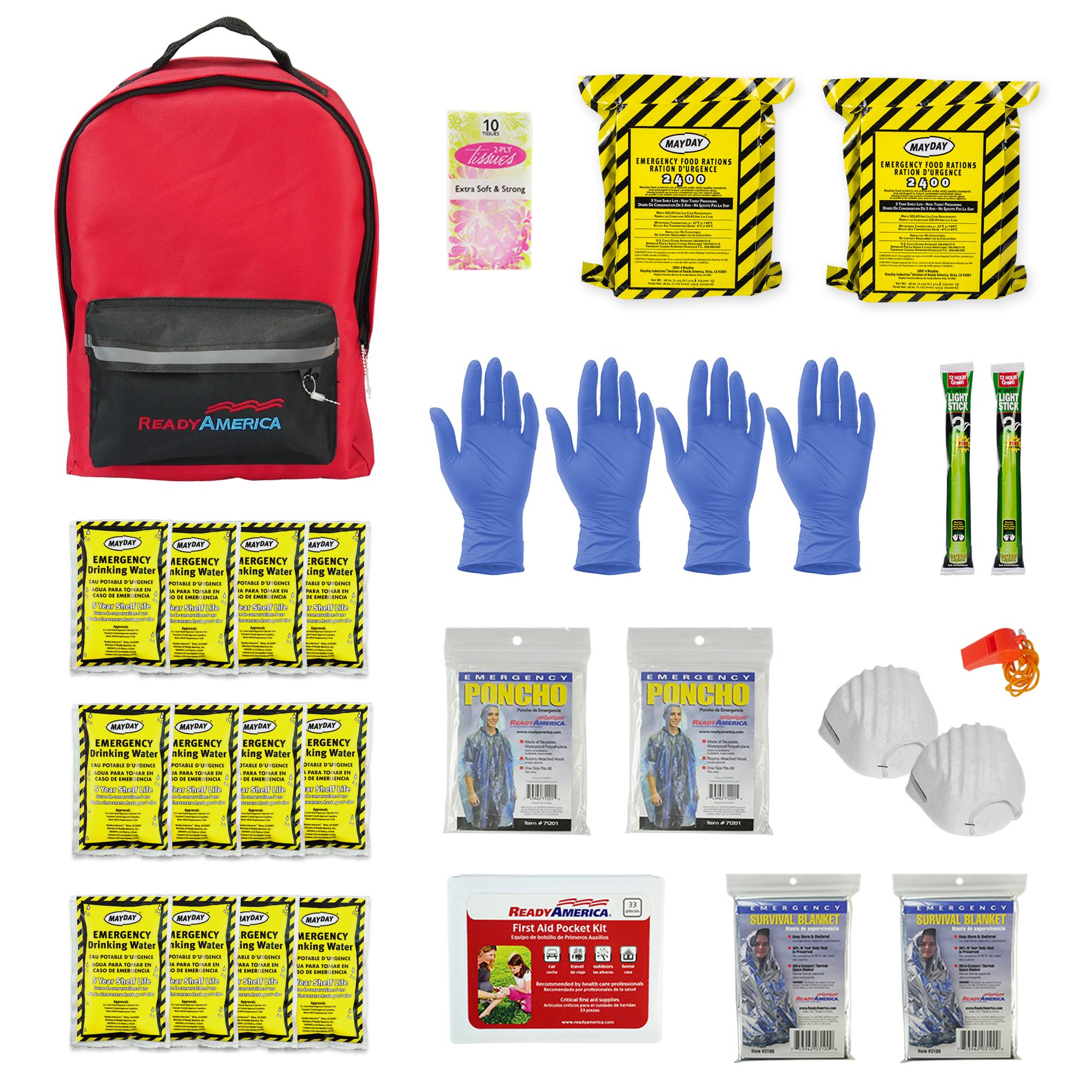 2 Person Emergency Kit (3 Day Backpack)