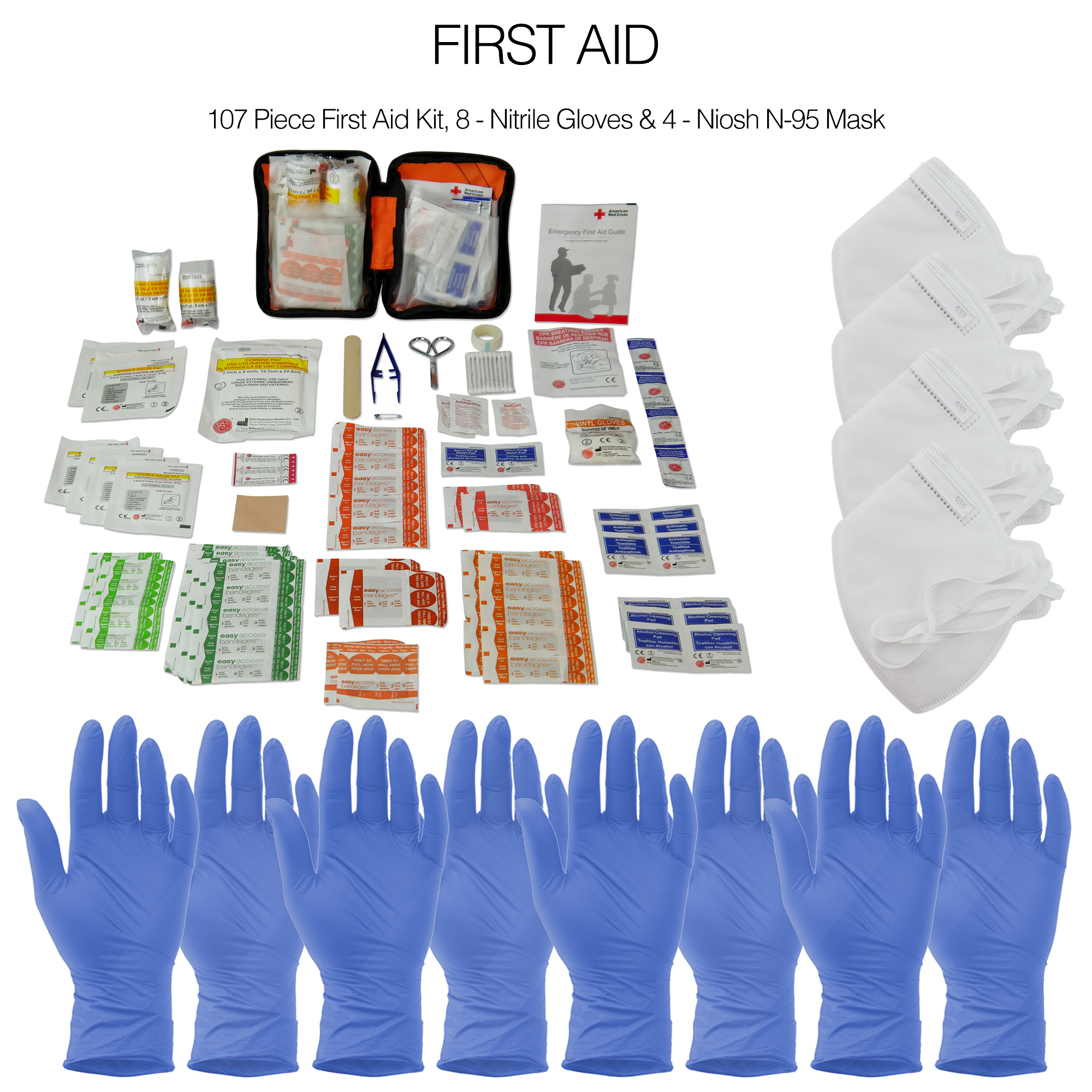 4-Person 3-Day Deluxe Emergency Kit Backpack Food Water Survival-Kit 72  hours 791758048740