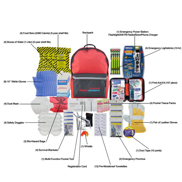 4 Person Deluxe Emergency Kit (3 Day Backpack) - Image 6