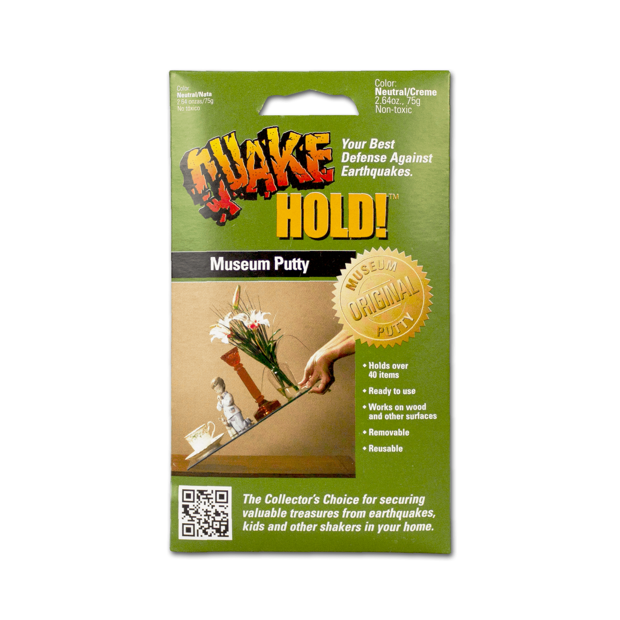 Quakehold! Hold Museum Putty,Non-Toxic & Non-Damaging,Removable