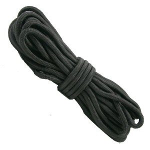 3/8" x 50' Heavy Duty Nylon Rope, Black