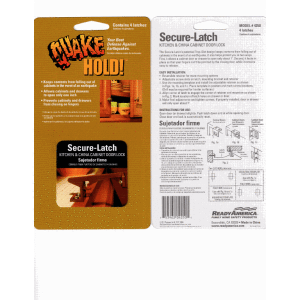 Kitchen & China Cabinet Door Latch - Brown (4 pack)