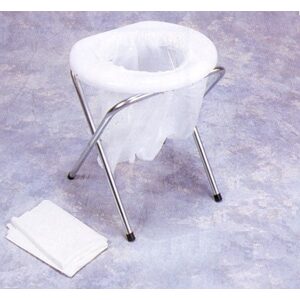 Portable Folding Toilet w/ disposal bags