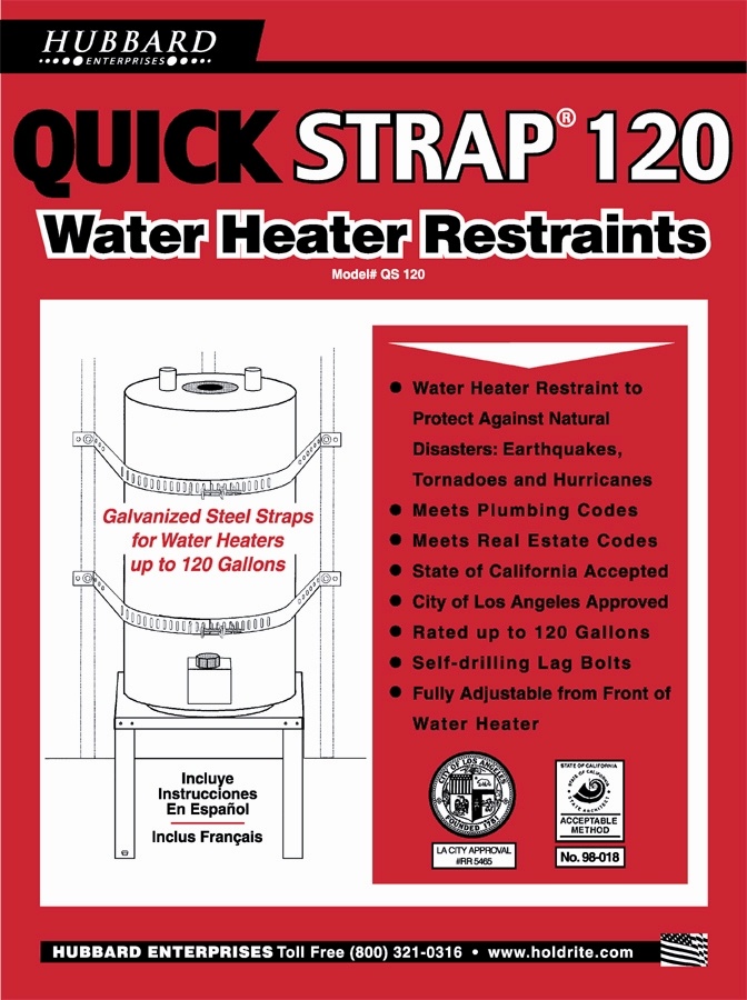 Water Heater Strap - 120 Gallon