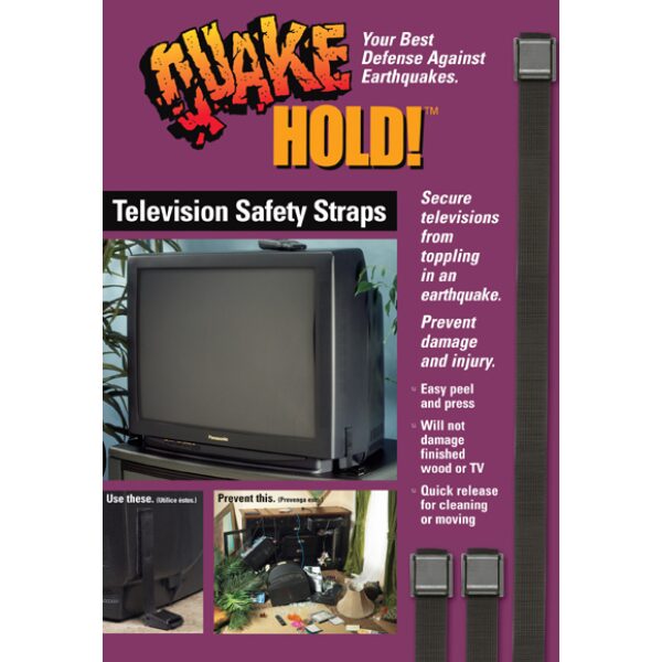 QuakeHOLD! TV Strap