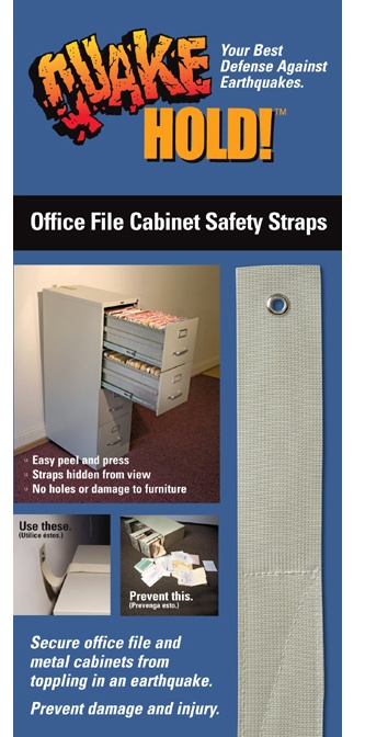 QuakeHOLD! Office File Cabinet Strap