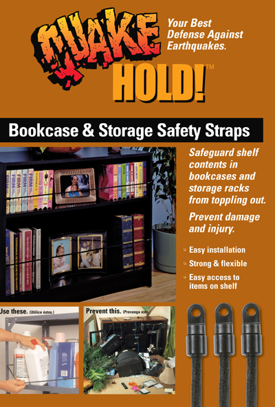 QuakeHOLD! Bookcase and Storage Strap