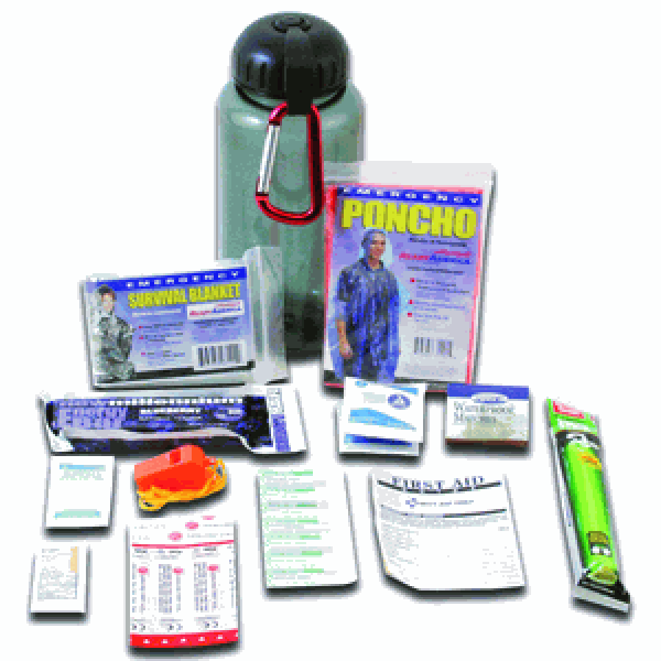 Water Bottle Survival Kit, Basic