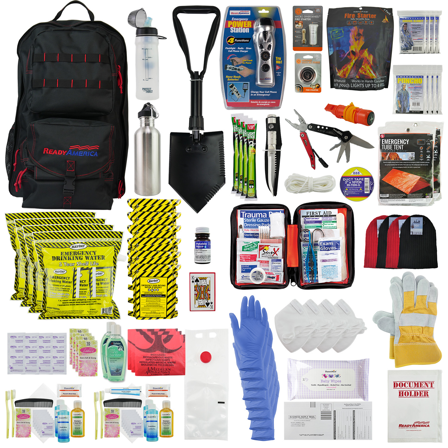 4 Person Elite Emergency Kit (3 Day Backpack) - Ready America