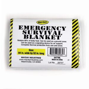 Large Mayday Solar Blankets - 84"x55"