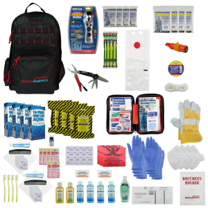 4 Person Professional Emergency Kit (3 Day Backpack) 10 Year Shelf Life Food & Water