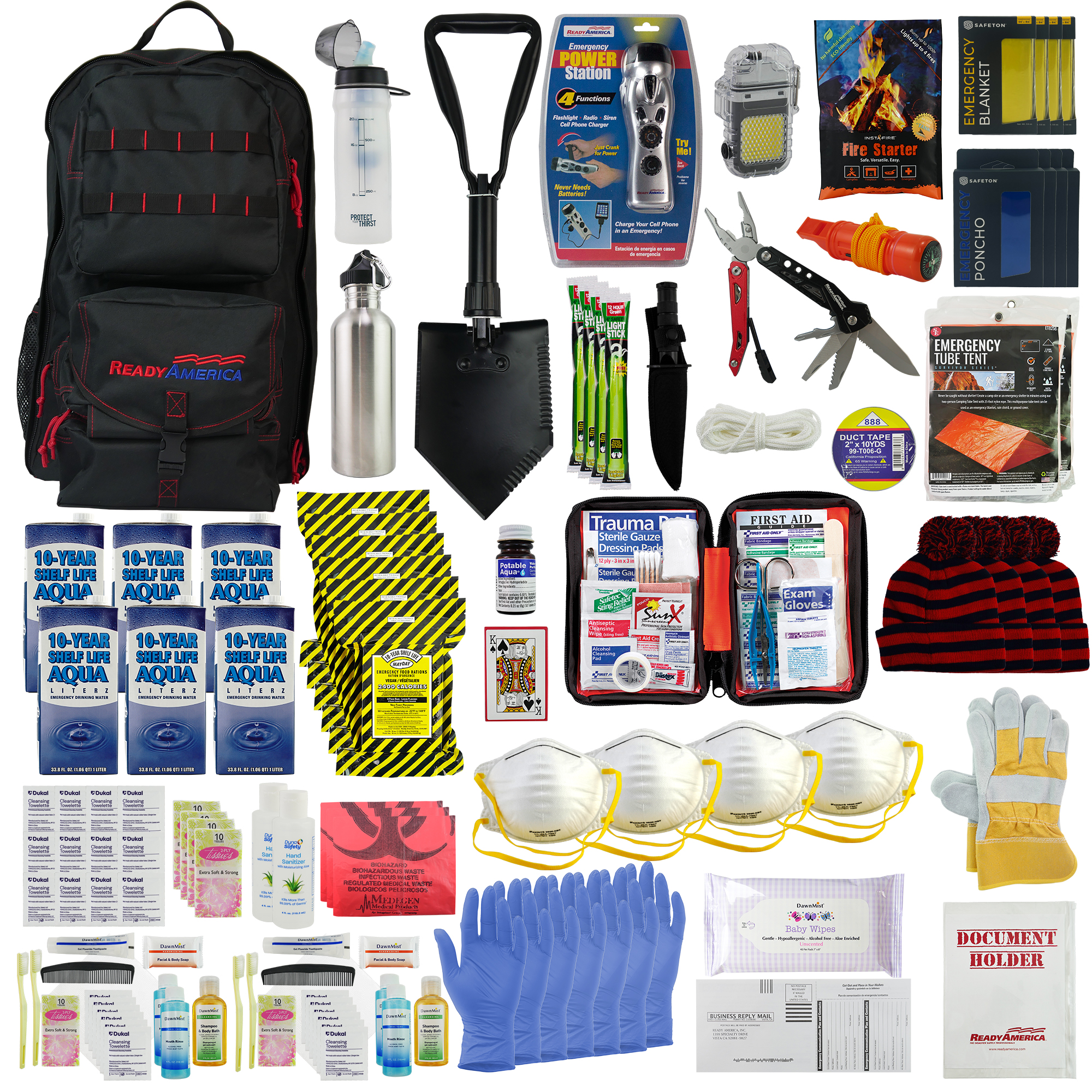 Elite II: 4 Person 3 Day Emergency Backpack
