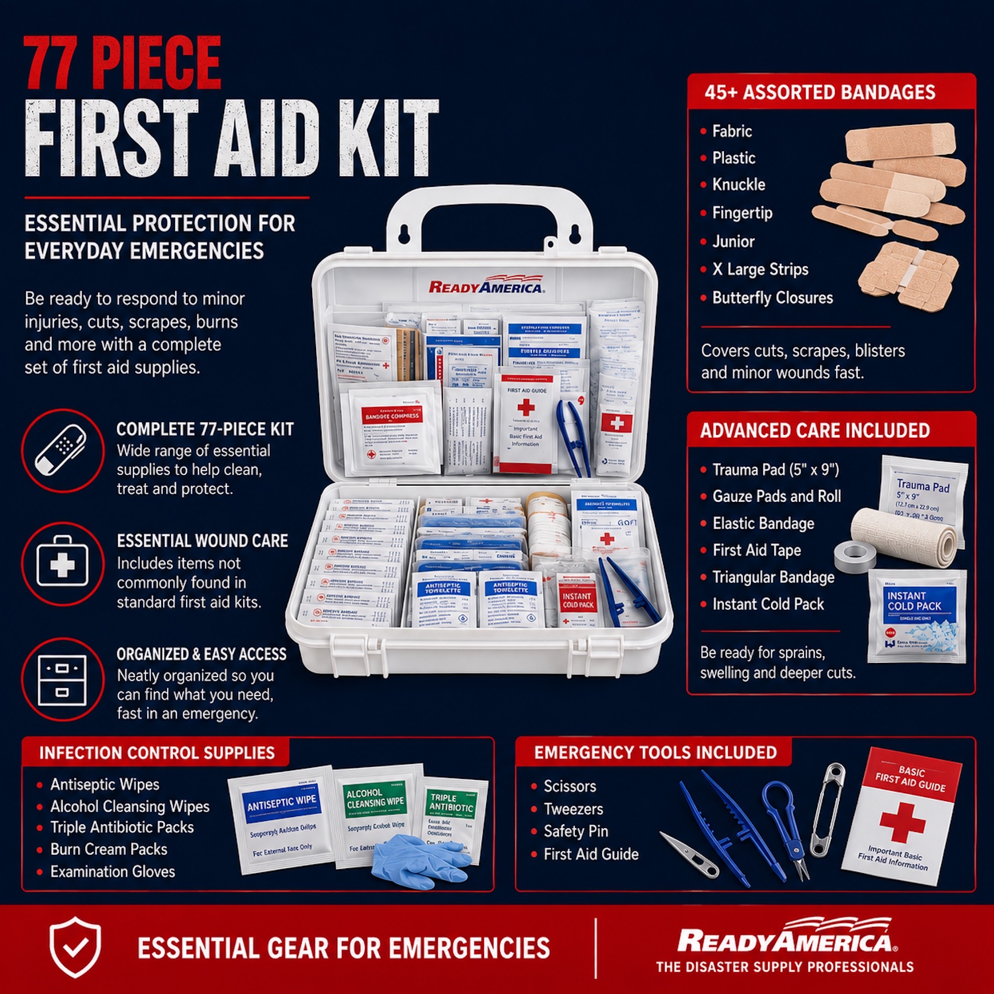 First Aid Value Pack, 77 piece - Image 2