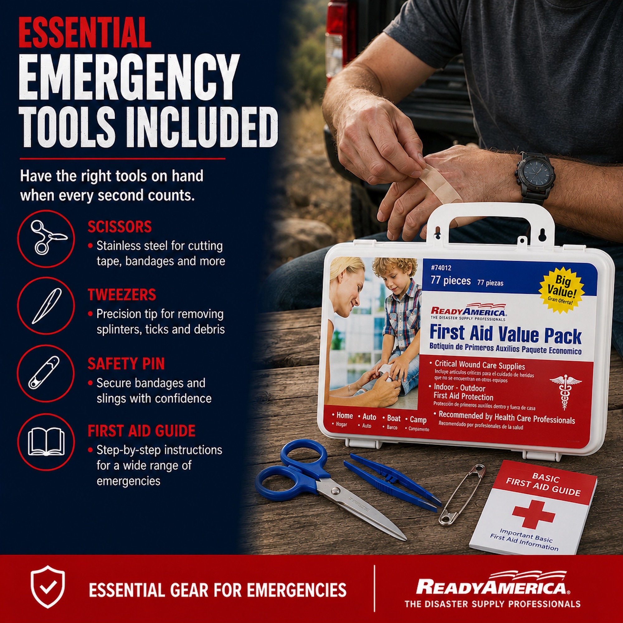 First Aid Value Pack, 77 piece - Image 3