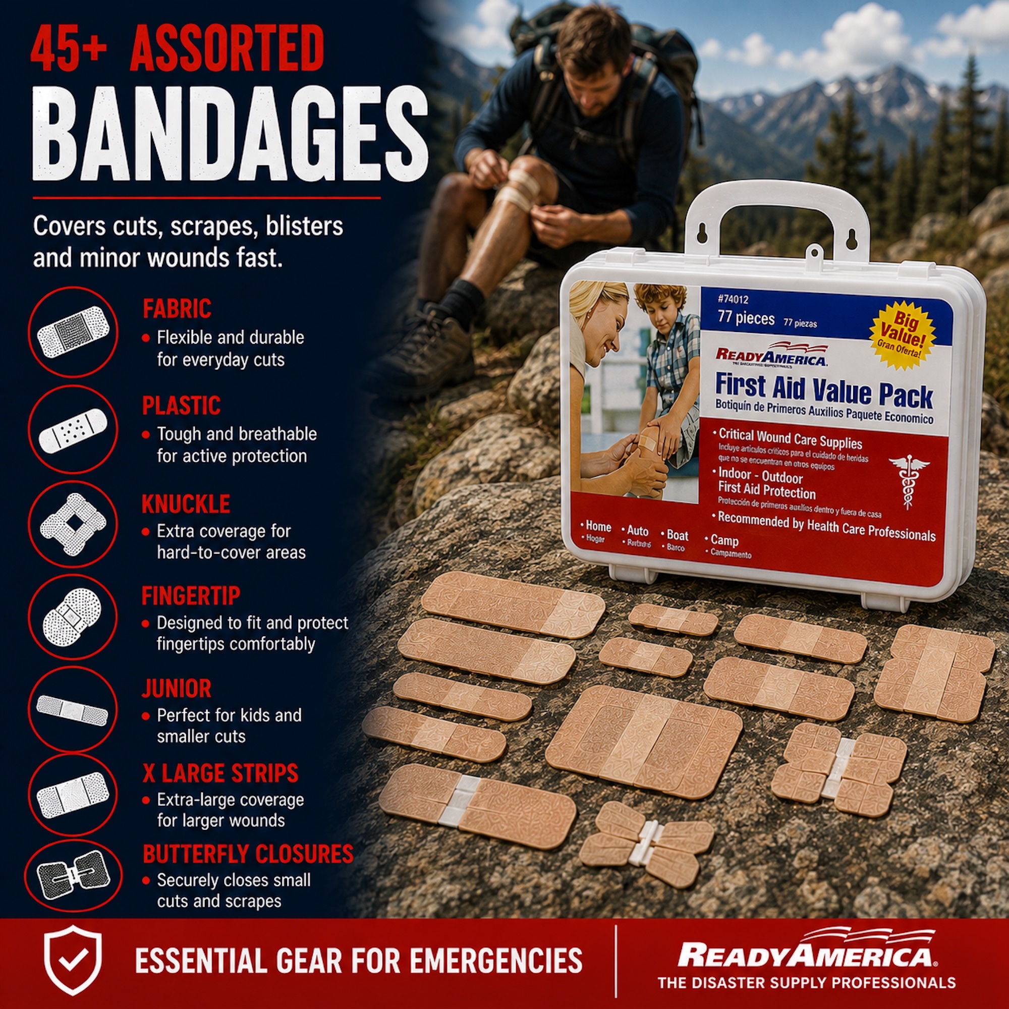 First Aid Value Pack, 77 piece - Image 6