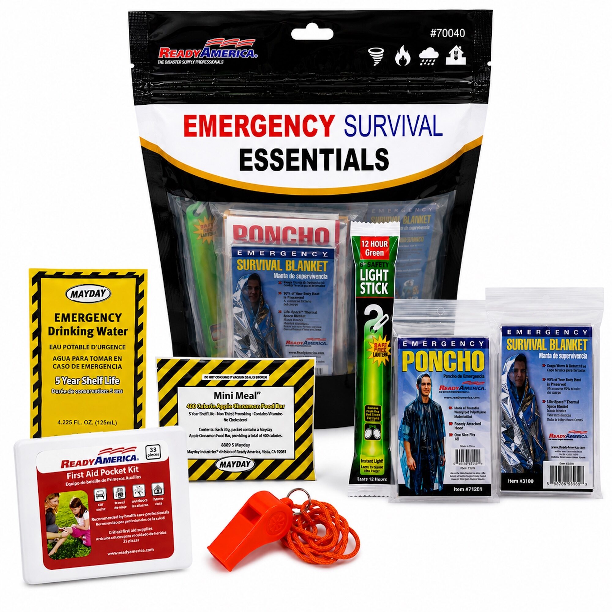 Emergency Survival Essentials 1 Person 1 Day Value Kit