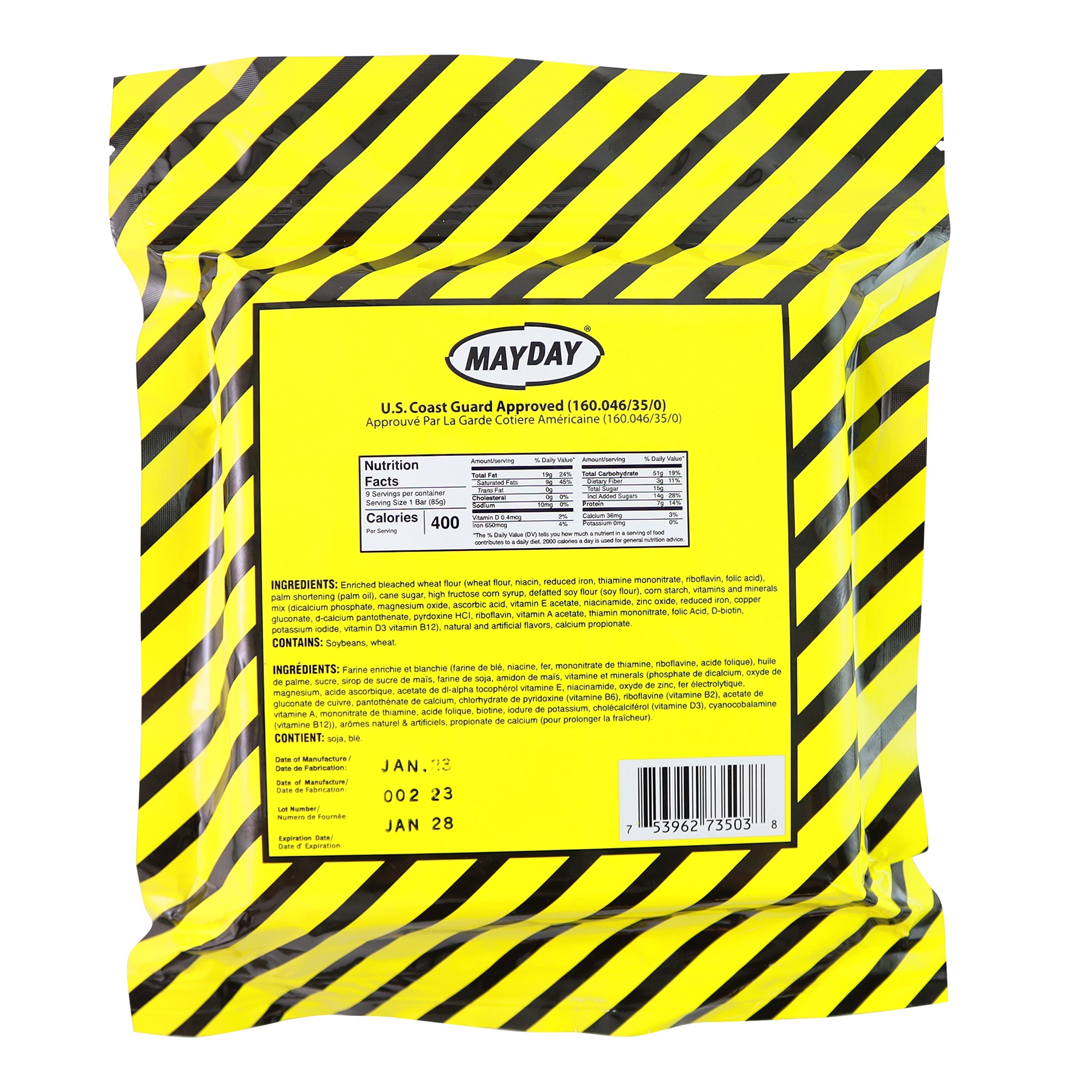 10 PACK - 3600 Calorie Mayday Food Bar - Image 5