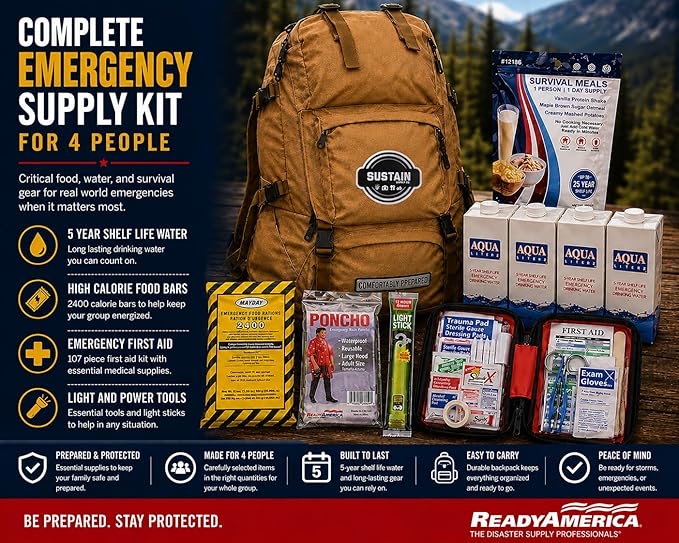 Sustain Supply Comfort Kit 4 Person - Image 2