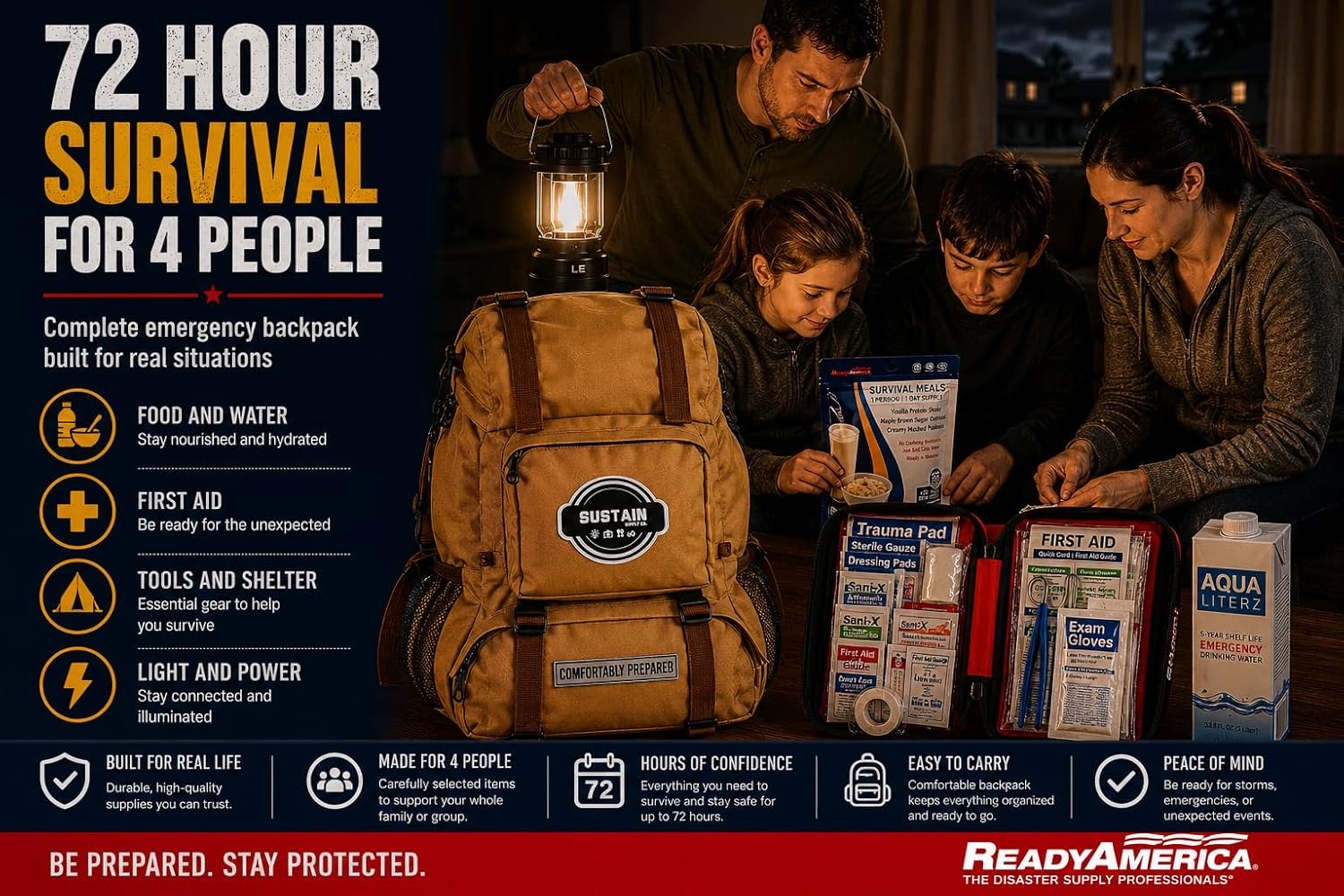 Sustain Supply Comfort Kit 4 Person - Image 3