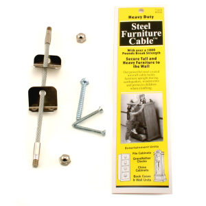 QuakeHOLD! Steel Furniture Cable - 7 in
